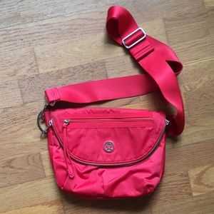 Red Lululemon festival bag